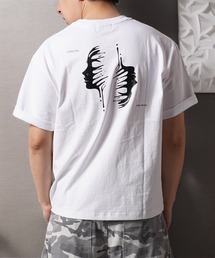 Laufer（ロイファー）の「【Laufer】Two sides Tee / クロップド丈 ボックスシルエット バックプリント Tシャツ / 短丈 ヘビーウェイト 綿100%（Tシャツ/カットソー）」