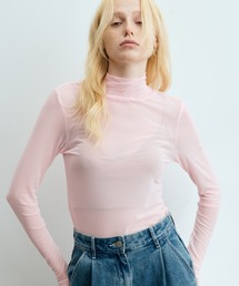 PERNA | ハイネックシアーカットソー(Tシャツ/カットソー)