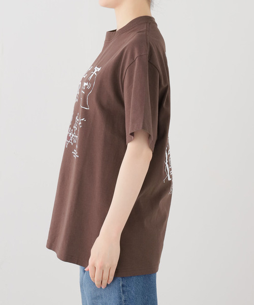 BRAIN DEAD(ブレインデット)の「【BRAIN DEAD/ブレインデッド】 ANCIENT KNOWLEDGE T-SHIRT(Tシャツ/カットソー・レディース・レッド・MEDIUM/SMALL)」の7枚目の写真