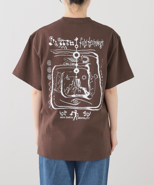 BRAIN DEAD(ブレインデット)の「【BRAIN DEAD/ブレインデッド】 ANCIENT KNOWLEDGE T-SHIRT(Tシャツ/カットソー・レディース・レッド・MEDIUM/SMALL)」の8枚目の写真