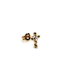 CARROLL キャロル ボールクロスデザインセンターストーンキャッチピアス