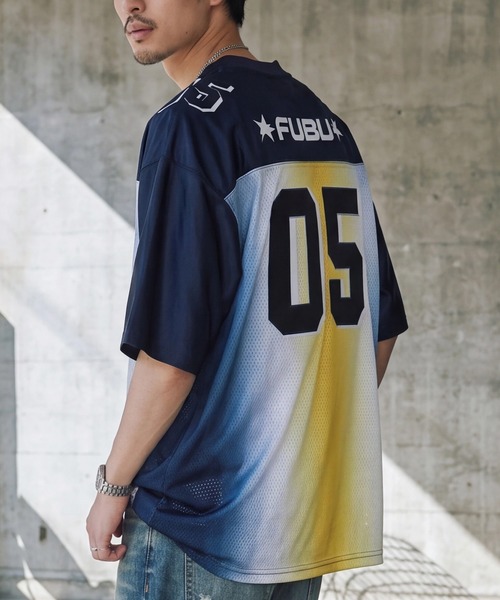 FUBU（ フブ）の「【FUBU/フブ】OG GRADATION GAME SHIRTS/OG グラデーションゲームシャツ（Tシャツ/カットソー・メンズ・ホワイト系/ブラック系/ネイビー系・XL/M/L）」の8枚目の写真