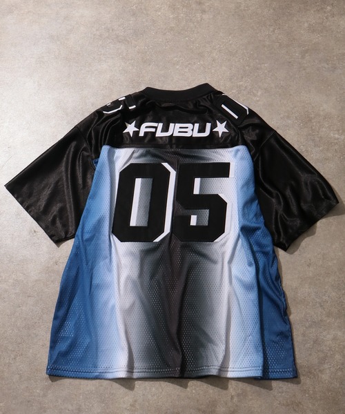 FUBU（ フブ）の「【FUBU/フブ】OG GRADATION GAME SHIRTS/OG グラデーションゲームシャツ（Tシャツ/カットソー・メンズ・ホワイト系/ブラック系/ネイビー系・XL/M/L）」の14枚目の写真