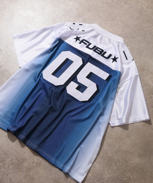 FUBU（ フブ）の「【FUBU/フブ】OG GRADATION GAME SHIRTS/OG グラデーションゲームシャツ（Tシャツ/カットソー・メンズ・ホワイト系/ブラック系/ネイビー系・XL/M/L）」の18枚目の写真
