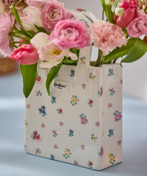 ブックバッグ フラワーベース Button Block Floral