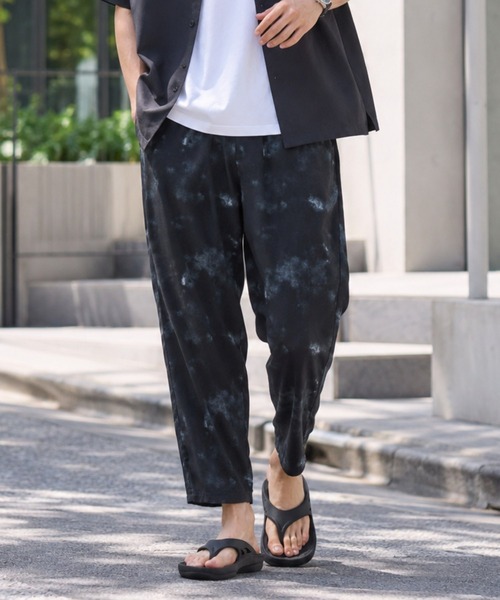 NAVY(ネイビー)の「【SARARI /サラリ】接触冷感 レーヨン アンクル パンツ(その他パンツ・メンズ・ブラック系その他/ネイビー/ブラック/チャコールグレー・XL/L/M)」の1枚目の写真