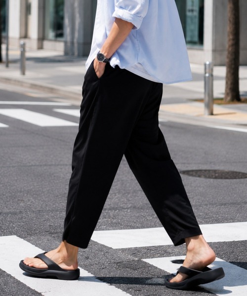 NAVY(ネイビー)の「【SARARI /サラリ】接触冷感 レーヨン アンクル パンツ(その他パンツ・メンズ・ブラック系その他/ネイビー/ブラック/チャコールグレー・XL/L/M)」の2枚目の写真
