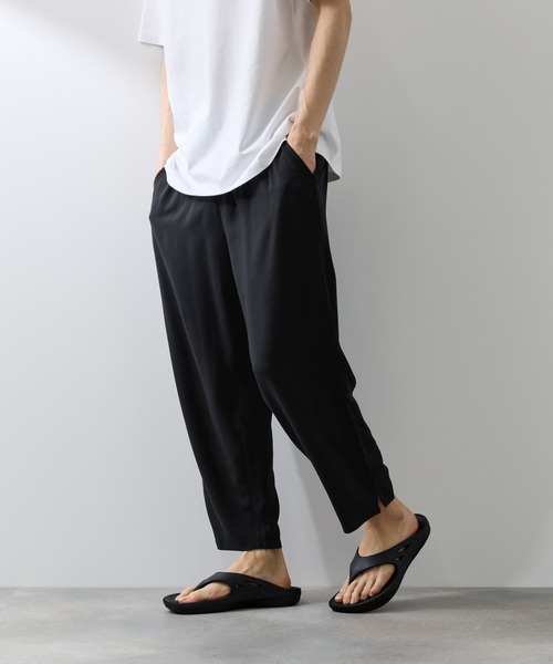 NAVY(ネイビー)の「【SARARI /サラリ】接触冷感 レーヨン アンクル パンツ(その他パンツ・メンズ・ブラック系その他/ネイビー/ブラック/チャコールグレー・XL/L/M)」の22枚目の写真