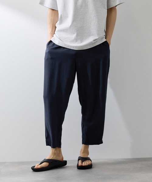 NAVY(ネイビー)の「【SARARI /サラリ】接触冷感 レーヨン アンクル パンツ(その他パンツ・メンズ・ブラック系その他/ネイビー/ブラック/チャコールグレー・XL/L/M)」の5枚目の写真