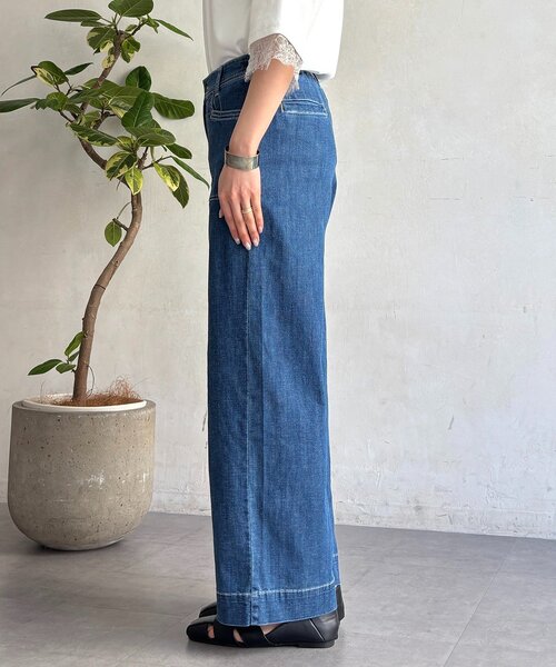 un dix cors(アンディコール)の「ストレート薄デニムパンツ(その他パンツ・レディース・サックスブルー/インディゴブルー・FREE)」の22枚目の写真