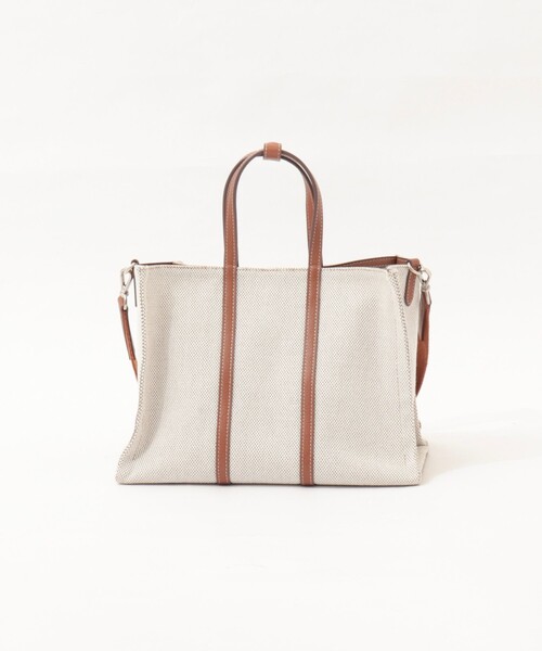 NOLLEY’S(ノーリーズ)の「【DeMAKER/ディメーカー】New vase medium bagキャンバストート(トートバッグ・レディース・ブラック/キャメル・FREE)」の1枚目の写真