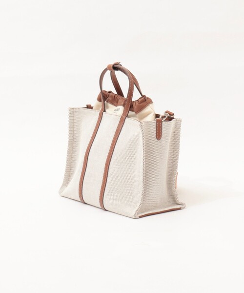 NOLLEY’S(ノーリーズ)の「【DeMAKER/ディメーカー】New vase medium bagキャンバストート(トートバッグ・レディース・ブラック/キャメル・FREE)」の3枚目の写真