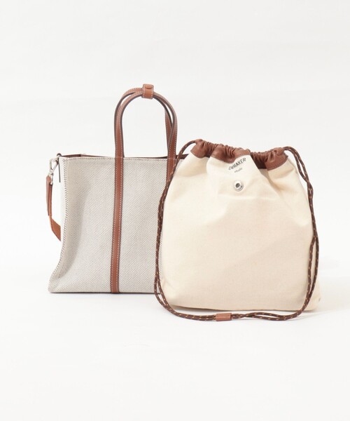 NOLLEY’S(ノーリーズ)の「【DeMAKER/ディメーカー】New vase medium bagキャンバストート(トートバッグ・レディース・ブラック/キャメル・FREE)」の5枚目の写真