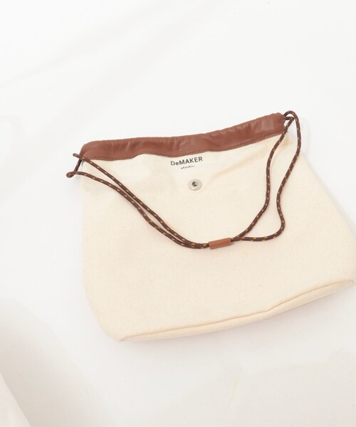 NOLLEY’S(ノーリーズ)の「【DeMAKER/ディメーカー】New vase medium bagキャンバストート(トートバッグ・レディース・ブラック/キャメル・FREE)」の12枚目の写真