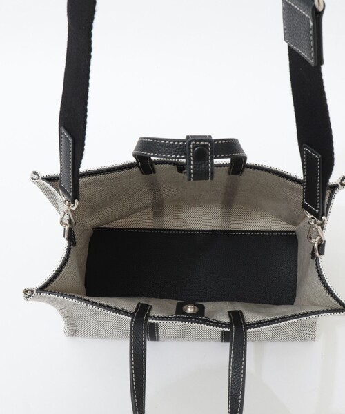 NOLLEY’S(ノーリーズ)の「【DeMAKER/ディメーカー】New vase medium bagキャンバストート(トートバッグ・レディース・ブラック/キャメル・FREE)」の16枚目の写真