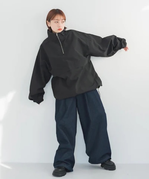 merrylatte(メリーラテ)の「アノラックパーカー【IROHANI】(パーカー・レディース・ホワイト/ブラック・FREE)」の9枚目の写真