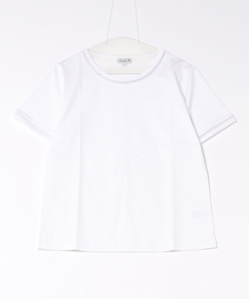 Arnold Palmer(アーノルドパーマー)の「はしごレース トリム 半袖Tシャツ(Tシャツ/カットソー・レディース・ホワイト/チャコールグレー/ライトブルー・L/M/S)」の14枚目の写真