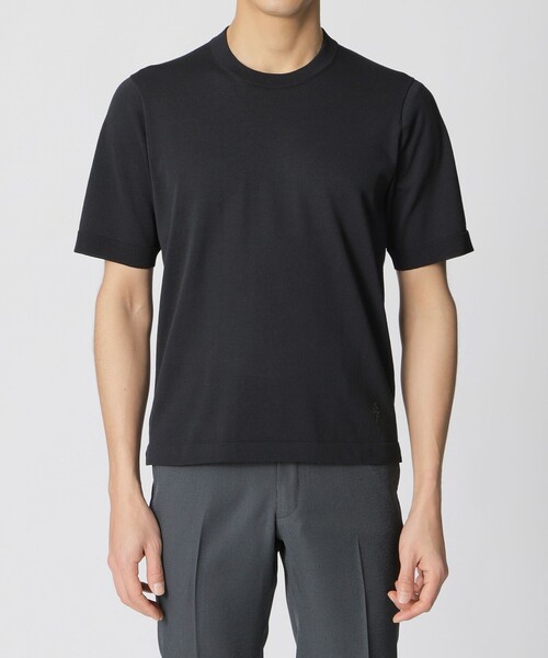 Paul Stuart(ポールスチュアート)の「【STUART’S TRAVELER】ドレスニットTシャツ(Tシャツ/カットソー・メンズ・ブラック/ネイビー・48/50/46)」の6枚目の写真