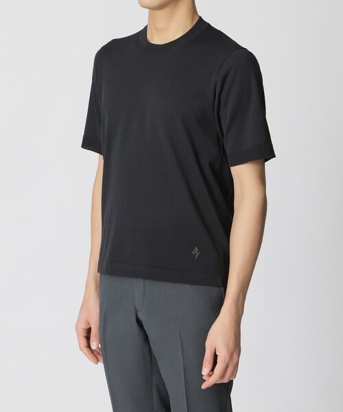 Paul Stuart(ポールスチュアート)の「【STUART’S TRAVELER】ドレスニットTシャツ(Tシャツ/カットソー・メンズ・ブラック/ネイビー・48/50/46)」の7枚目の写真