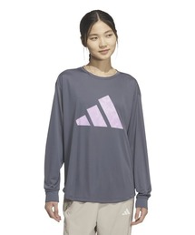 アディダス adidas マストハブ ルーズフィット グラフィック長袖Tシャツ