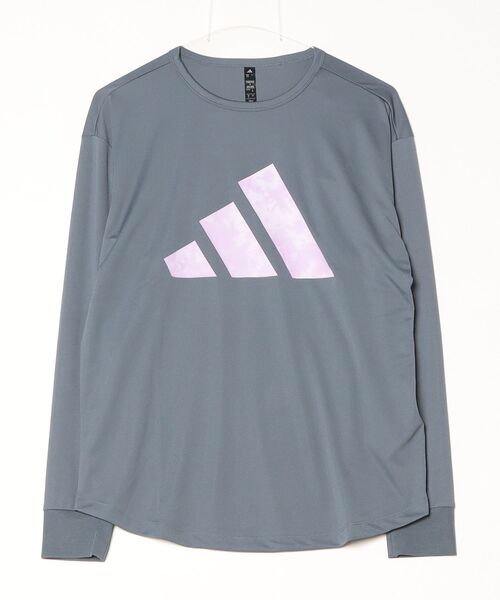 adidas(アディダス)の「アディダス adidas マストハブ ルーズフィット グラフィック長袖Tシャツ(Tシャツ/カットソー・レディース・グレー/ブラック・S/XL/M/L)」の12枚目の写真