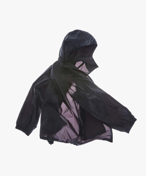 WMC（ダブリューエムシー）の「[UVプロテクション] 2WAYシアードフーディッドジャケット_BLACK（ナイロンジャケット・メンズ・ブラック・S/M/L/XL）」の6枚目の写真