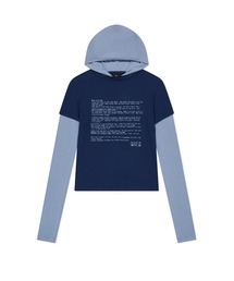 W Prose Layered Hooded Tee