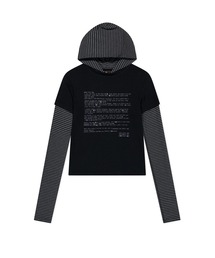 W Prose Layered Hooded Tee