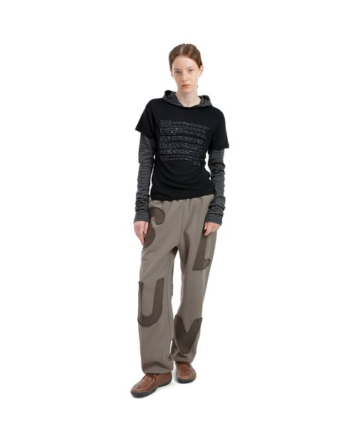 SUNLOVE(サンラブ)の「W Prose Layered Hooded Tee(Tシャツ/カットソー・レディース・ブルー/ブラック/ミント・S/M)」の8枚目の写真