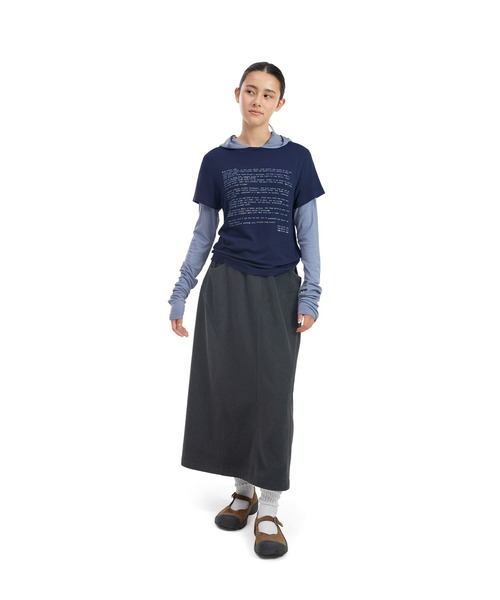 SUNLOVE(サンラブ)の「W Prose Layered Hooded Tee(Tシャツ/カットソー・レディース・ブルー/ブラック/ミント・S/M)」の18枚目の写真