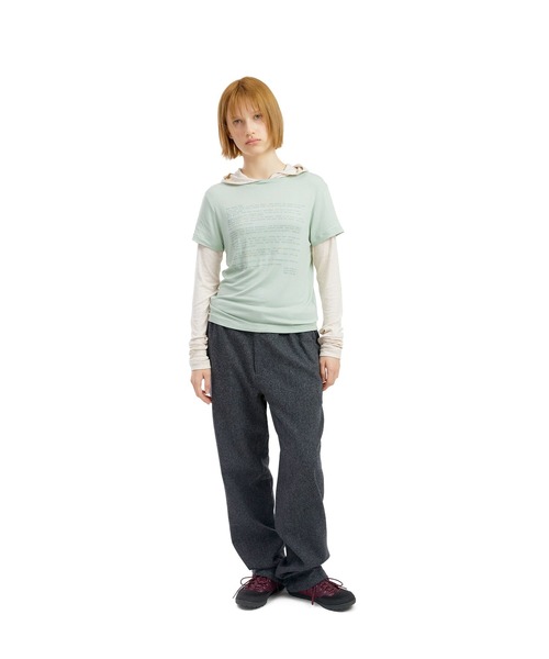 SUNLOVE(サンラブ)の「W Prose Layered Hooded Tee(Tシャツ/カットソー・レディース・ブルー/ブラック/ミント・S/M)」の13枚目の写真