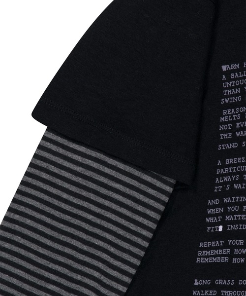 SUNLOVE(サンラブ)の「W Prose Layered Hooded Tee(Tシャツ/カットソー・レディース・ブルー/ブラック/ミント・S/M)」の6枚目の写真