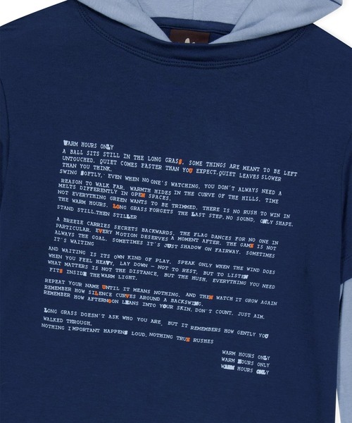 SUNLOVE(サンラブ)の「W Prose Layered Hooded Tee(Tシャツ/カットソー・レディース・ブルー/ブラック/ミント・S/M)」の15枚目の写真