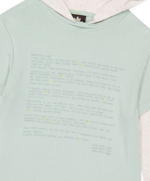 SUNLOVE(サンラブ)の「W Prose Layered Hooded Tee(Tシャツ/カットソー・レディース・ブルー/ブラック/ミント・S/M)」の10枚目の写真
