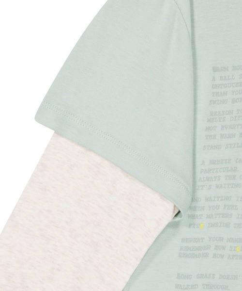 SUNLOVE(サンラブ)の「W Prose Layered Hooded Tee(Tシャツ/カットソー・レディース・ブルー/ブラック/ミント・S/M)」の11枚目の写真