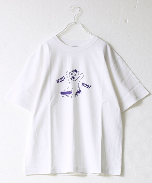 FREDY MAC(フレディーマック)の「【マックT】【MACBEAR woo!woo!】original body T-shirts(Tシャツ/カットソー・メンズ・ホワイト・L/S)」の1枚目の写真