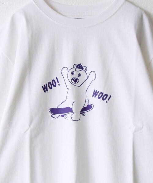 FREDY MAC(フレディーマック)の「【マックT】【MACBEAR woo!woo!】original body T-shirts(Tシャツ/カットソー・メンズ・ホワイト・L/S)」の2枚目の写真