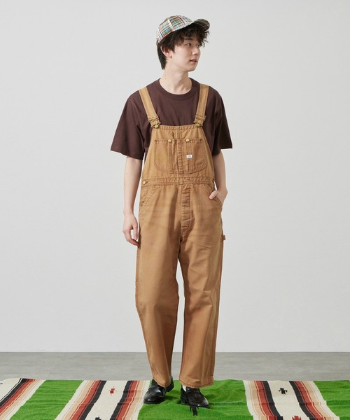 Lee(リー)の「Lee/リー【ダック素材】DUNGAREESオーバーオールパンツ/デニム セットアップ対応【ユニセックス】(サロペット/オーバーオール・メンズ・チャコール/ブラウン・SMALL/MEDIUM/LARGE/X-LARGE)」の5枚目の写真