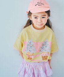 p.premier | 【26夏新作】いろんなアイスちょーだいグラフィックリンガー半袖Tシャツ(Tシャツ/カットソー)