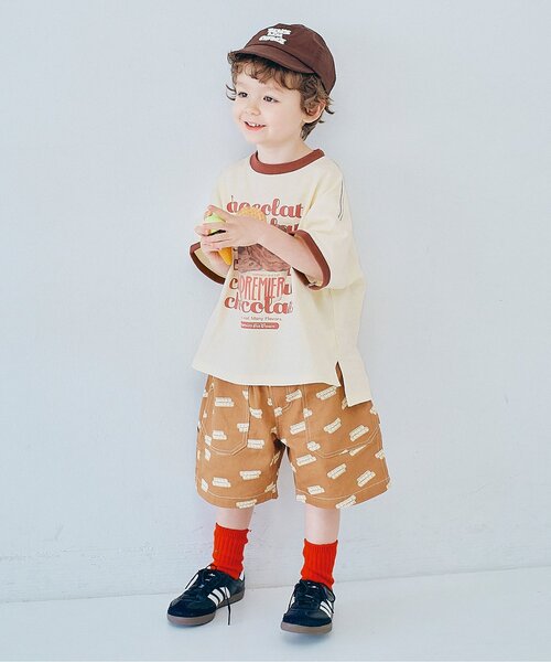 p.premier(ピードットプルミエ)の「【26夏新作】いろんなアイスちょーだいグラフィックリンガー半袖Tシャツ(Tシャツ/カットソー・キッズ・グレー/ライトイエロー/ベビーピンク/アイボリー/ミント/ブラウン/キャメル/レッド・80/90/100/110/120/130/140)」の11枚目の写真