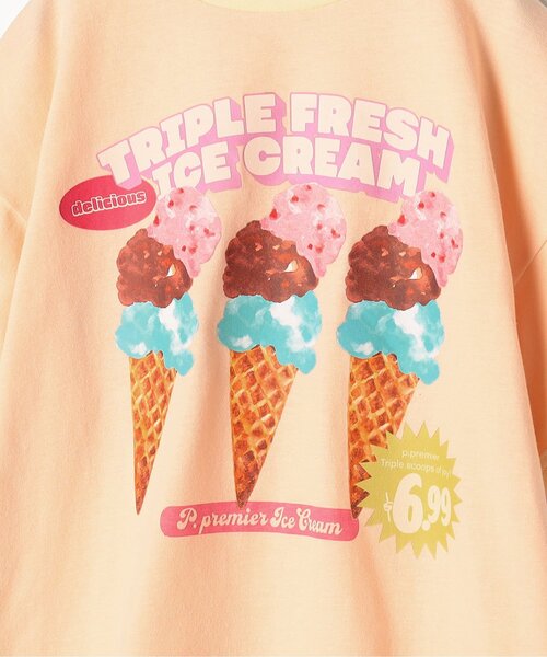 FR2 梅 Tシャツ アイス アイスクリーム 美品】FR2 アイスクリーム Tシャツ 胸刺繍 ビッグプリント 即完売