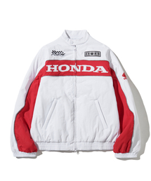 HONDA MOTORCYCLE(�z���_���[�^�[�T�C�N��)��Piping Motorcycle Blouson Jacket White(MA-1)
