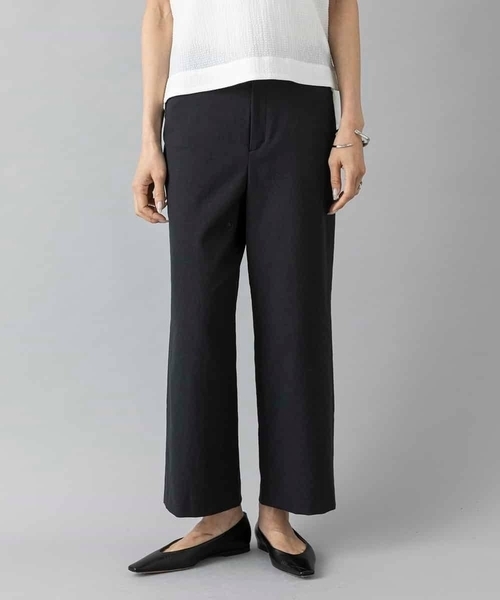 MICHEL KLEIN（ミッシェル・クラン）の「[新色追加][定番人気]ドライストレッチワイドパンツ（その他パンツ・レディース・ブラック/ベージュ/ホワイト/ライトグレー/モカ・36/38/40）」の3枚目の写真