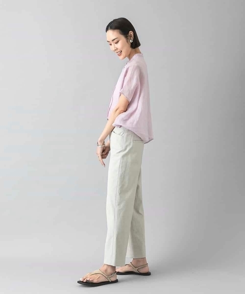 MICHEL KLEIN（ミッシェル・クラン）の「[新色追加][定番人気]ドライストレッチワイドパンツ（その他パンツ・レディース・ブラック/ベージュ/ホワイト/ライトグレー/モカ・36/38/40）」の10枚目の写真