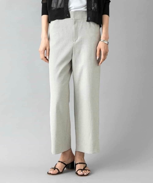 MICHEL KLEIN（ミッシェル・クラン）の「[新色追加][定番人気]ドライストレッチワイドパンツ（その他パンツ・レディース・ブラック/ベージュ/ホワイト/ライトグレー/モカ・36/38/40）」の12枚目の写真