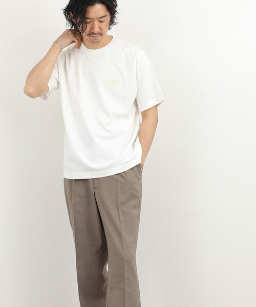 NOLLEY’S(ノーリーズ)の「クジラモチーフ ワンポイントTシャツ 26SS(Tシャツ/カットソー・メンズ・ホワイト/オレンジ/ライトグレー/サックスブルー・XL/L/M/S)」の8枚目の写真