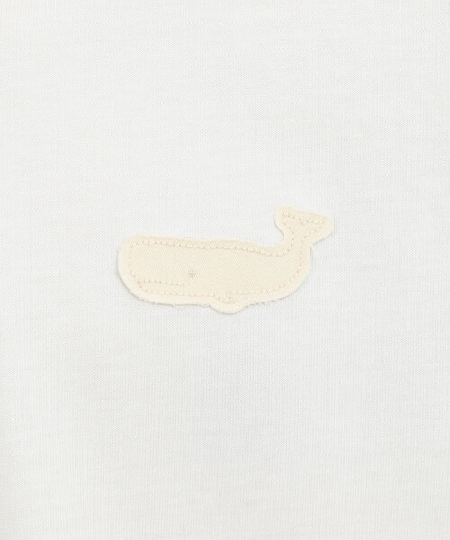 NOLLEY’S(ノーリーズ)の「クジラモチーフ ワンポイントTシャツ 26SS(Tシャツ/カットソー・メンズ・ホワイト/オレンジ/ライトグレー/サックスブルー・XL/L/M/S)」の13枚目の写真