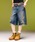 X-girl�i�G�b�N�X�K�[���j�́uEMBLEM POCKET DISTRESSED DENIM SHORTS�i�f�j���p���c�j�v�b���C�g�C���f�B�S�u���[