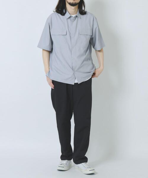 ITEMS URBANRESEARCH（アイテムズ アーバンリサーチ）の「『接触冷感/速乾/イージーケア』高機能ストライプRDB半袖シャツ（シャツ/ブラウス・メンズ・ブラック/ブルー・MEDIUM/LARGE）」の13枚目の写真