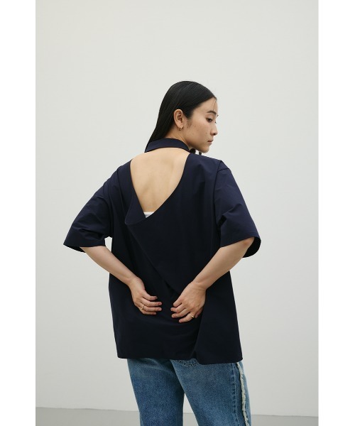 STYLEMIXER(スタイルミキサー)の「バックドレープオープンシャツ(シャツ/ブラウス・レディース・ホワイト/ミント/ネイビー・FREE)」の16枚目の写真